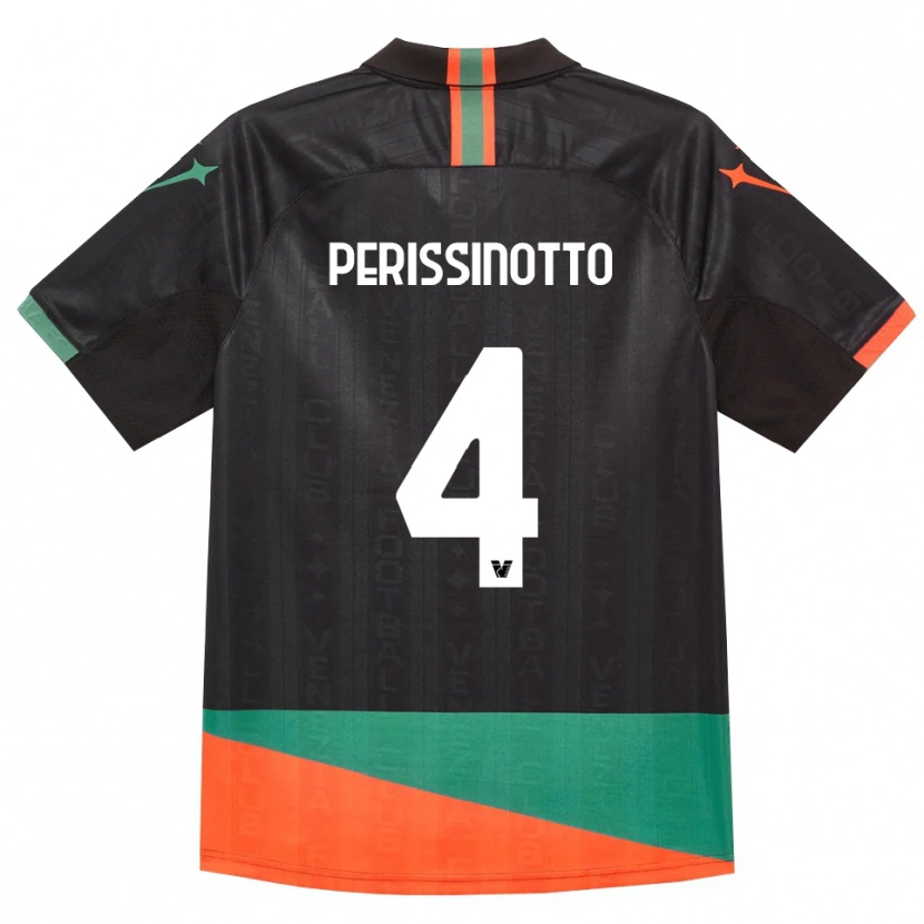 Danxen Damen Nicolò Perissinotto #4 Schwarz Orange Grün Heimtrikot Trikot 2026/27 T-Shirt