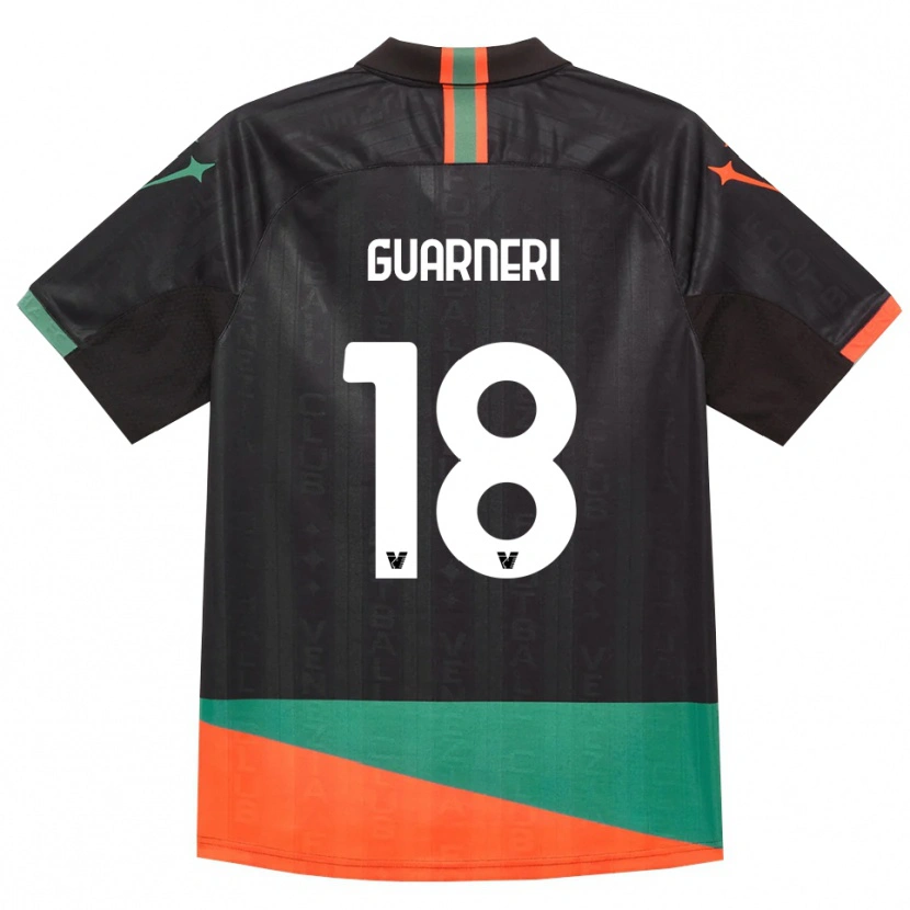 Danxen Damen Davide Guarneri #18 Schwarz Orange Grün Heimtrikot Trikot 2026/27 T-Shirt