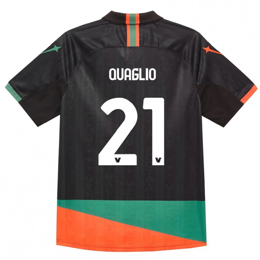 Danxen Damen Anna Quaglio #21 Schwarz Orange Grün Heimtrikot Trikot 2026/27 T-Shirt