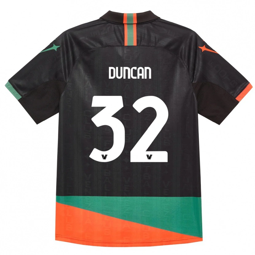 Danxen Damen Alfred Duncan #32 Schwarz Orange Grün Heimtrikot Trikot 2026/27 T-Shirt