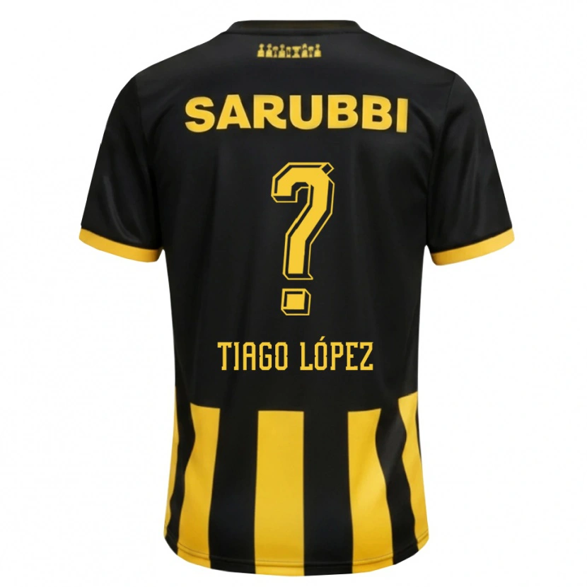 Danxen Damen Tiago López #0 Schwarz Gelb Heimtrikot Trikot 2026/27 T-Shirt