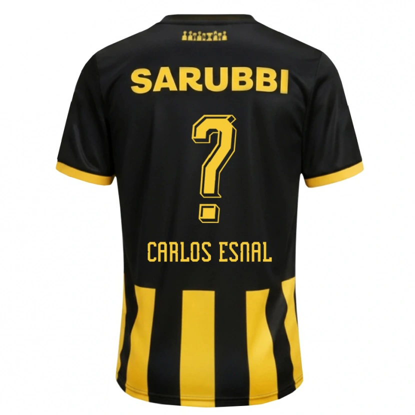 Danxen Damen Carlos Esnal #0 Schwarz Gelb Heimtrikot Trikot 2026/27 T-Shirt