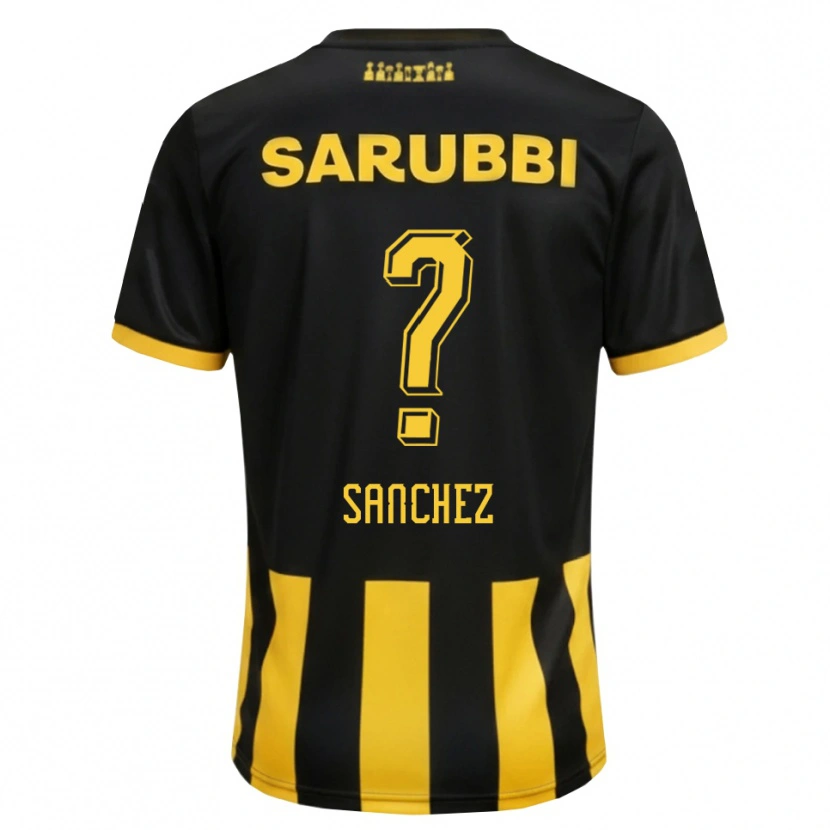 Danxen Damen Juan Sanchez #0 Schwarz Gelb Heimtrikot Trikot 2026/27 T-Shirt