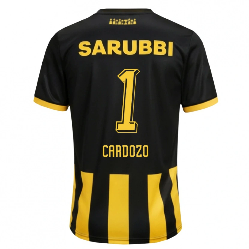 Danxen Damen Thiago Cardozo #1 Schwarz Gelb Heimtrikot Trikot 2026/27 T-Shirt