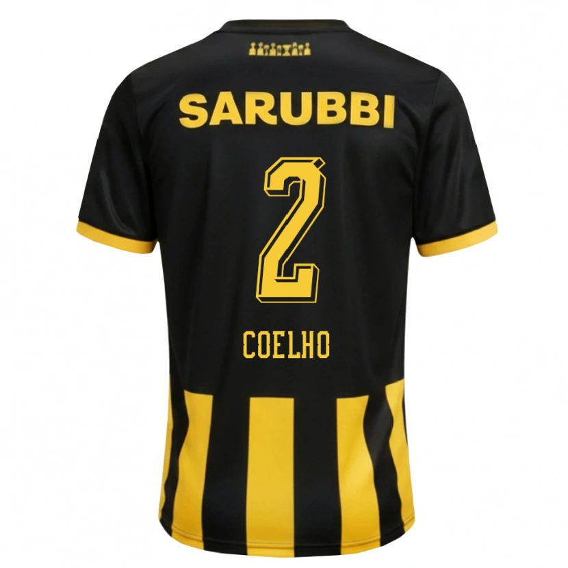 Danxen Damen Léo Coelho #2 Schwarz Gelb Heimtrikot Trikot 2026/27 T-Shirt