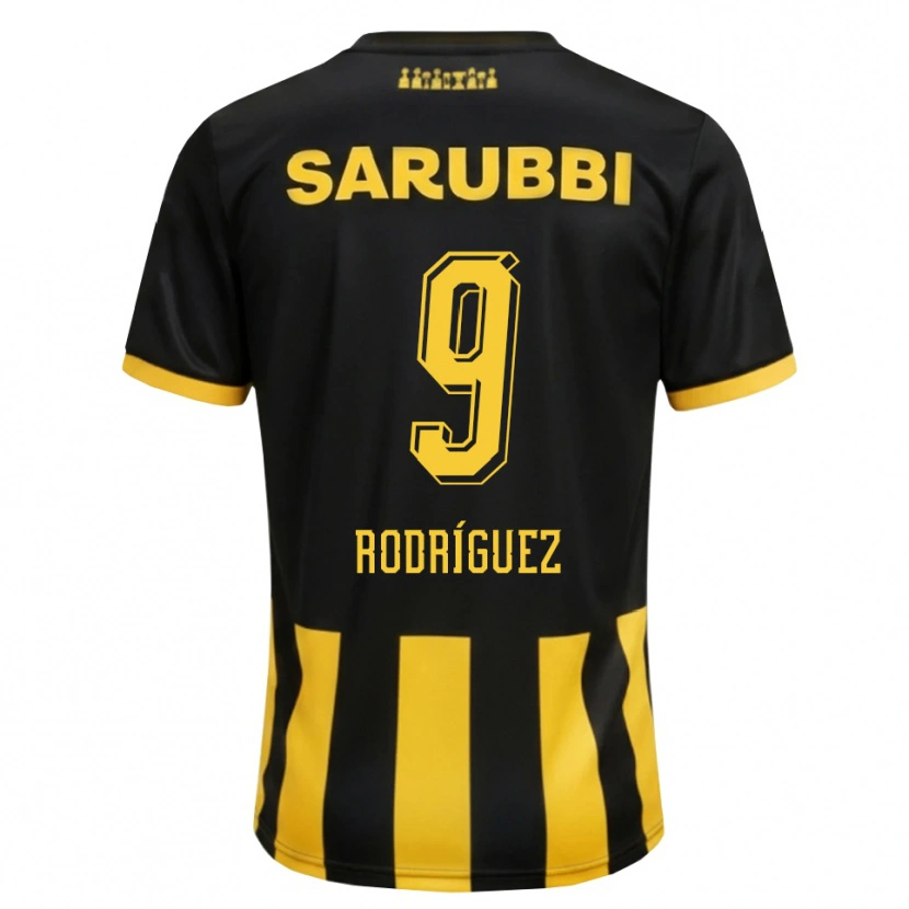 Danxen Damen Agustín Rodríguez #9 Schwarz Gelb Heimtrikot Trikot 2026/27 T-Shirt