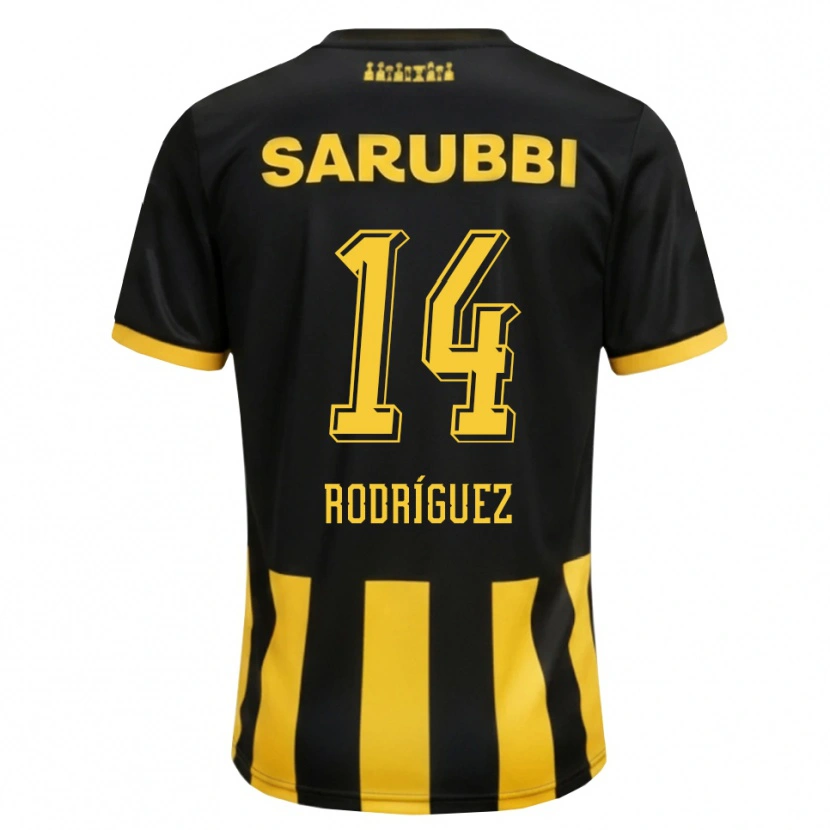 Danxen Damen Kevin Rodríguez #14 Schwarz Gelb Heimtrikot Trikot 2026/27 T-Shirt