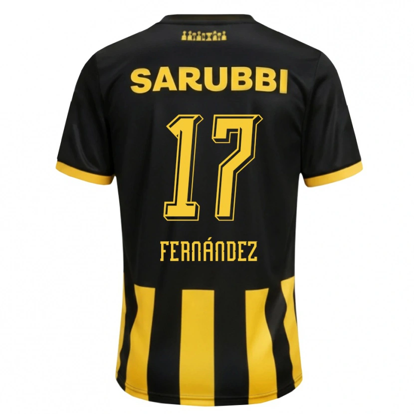 Danxen Damen Ezequiel Fernández #17 Schwarz Gelb Heimtrikot Trikot 2026/27 T-Shirt