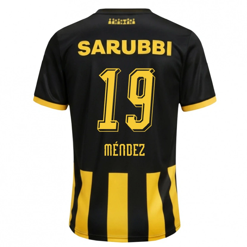 Danxen Damen Diego Méndez #19 Schwarz Gelb Heimtrikot Trikot 2026/27 T-Shirt