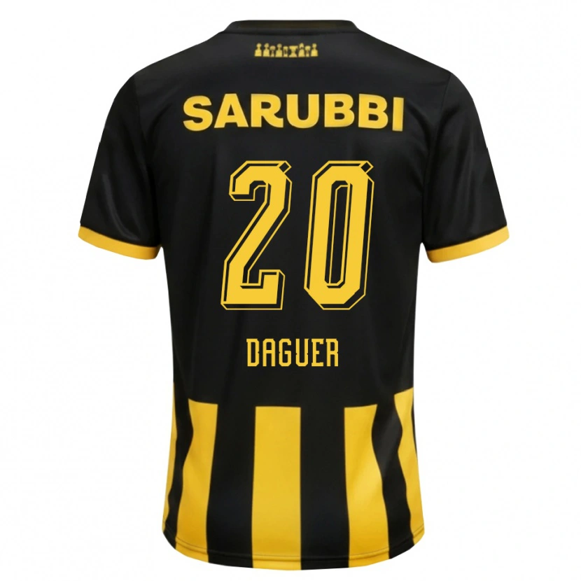 Danxen Damen Julio Daguer #20 Schwarz Gelb Heimtrikot Trikot 2026/27 T-Shirt