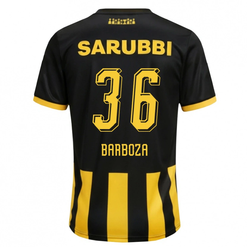 Danxen Damen Brian Barboza #36 Schwarz Gelb Heimtrikot Trikot 2026/27 T-Shirt