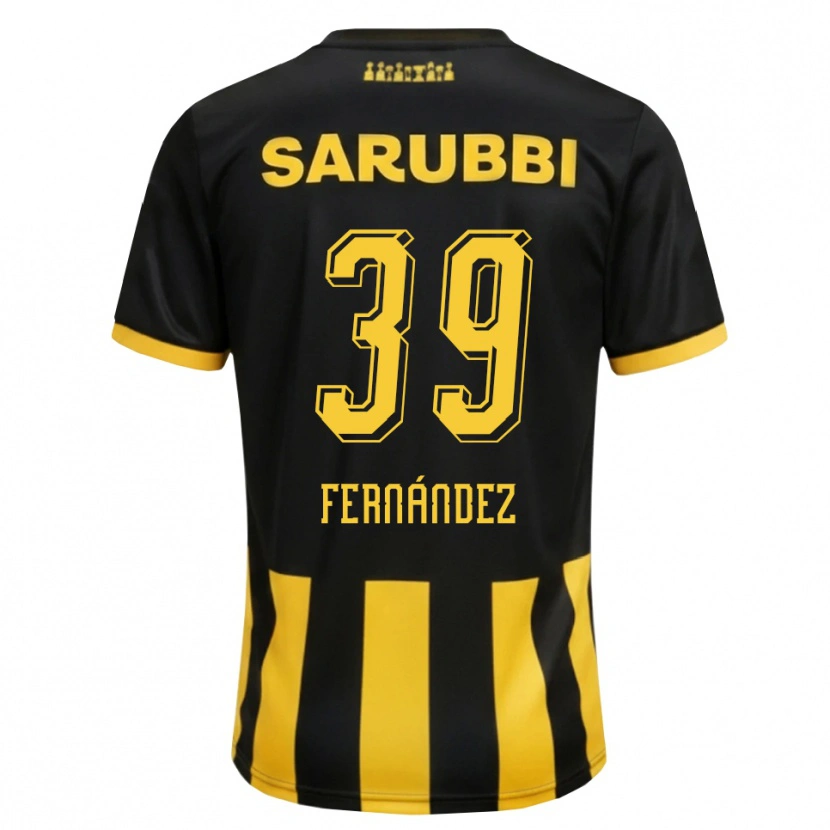 Danxen Damen Francisco Fernández #39 Schwarz Gelb Heimtrikot Trikot 2026/27 T-Shirt