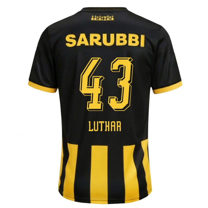 Danxen Damen Thiago Luthar #43 Schwarz Gelb Heimtrikot Trikot 2026/27 T-Shirt