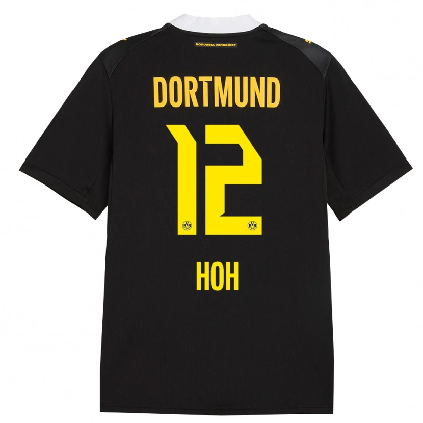 Danxen Damen Hendrik Hoh #12 Schwarz Rot Gelb Auswärtstrikot Trikot 2026/27 T-Shirt