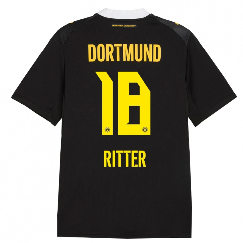 Danxen Damen Roméo Ritter #18 Schwarz Rot Gelb Auswärtstrikot Trikot 2026/27 T-Shirt