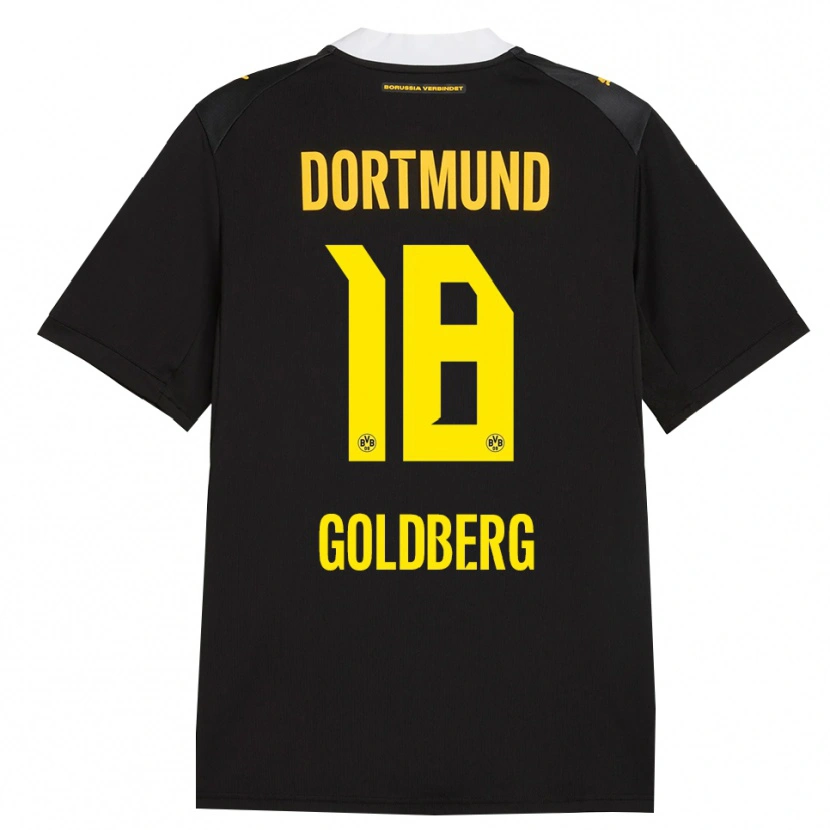 Danxen Damen Niclas Goldberg #18 Schwarz Rot Gelb Auswärtstrikot Trikot 2026/27 T-Shirt