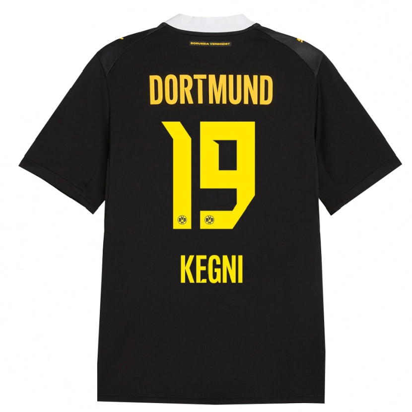 Danxen Damen Pharell Kegni #19 Schwarz Rot Gelb Auswärtstrikot Trikot 2026/27 T-Shirt
