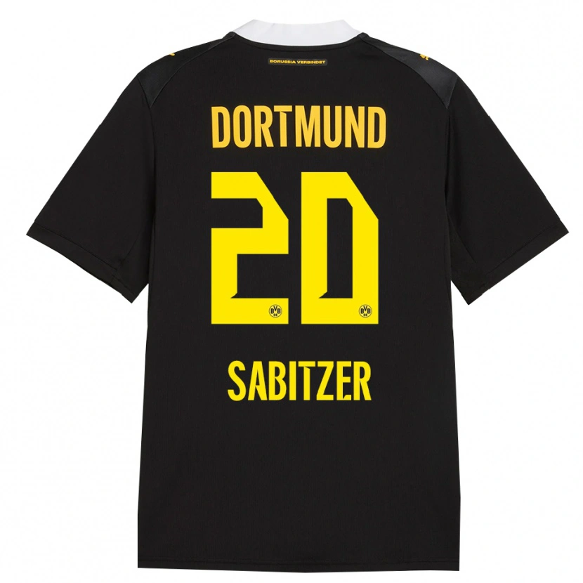 Danxen Damen Marcel Sabitzer #20 Schwarz Rot Gelb Auswärtstrikot Trikot 2026/27 T-Shirt