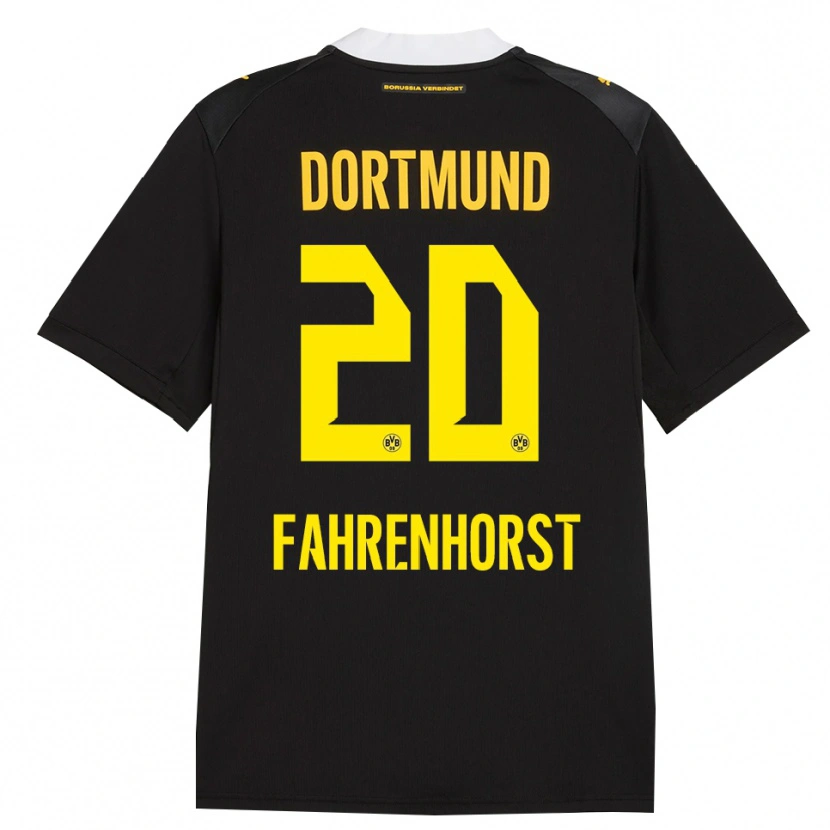 Danxen Damen Luke Fahrenhorst #20 Schwarz Rot Gelb Auswärtstrikot Trikot 2026/27 T-Shirt