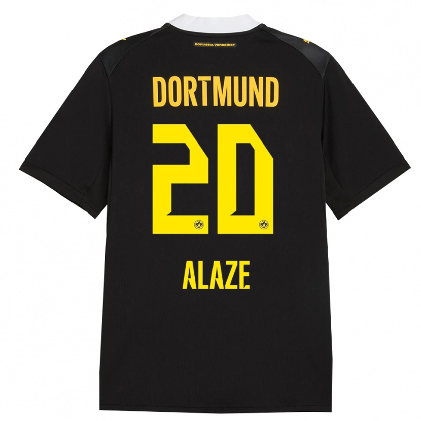 Danxen Damen Luis Alaze #20 Schwarz Rot Gelb Auswärtstrikot Trikot 2026/27 T-Shirt