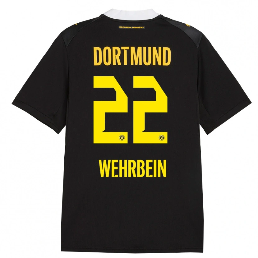 Danxen Damen Jan-Mattis Wehrbein #22 Schwarz Rot Gelb Auswärtstrikot Trikot 2026/27 T-Shirt