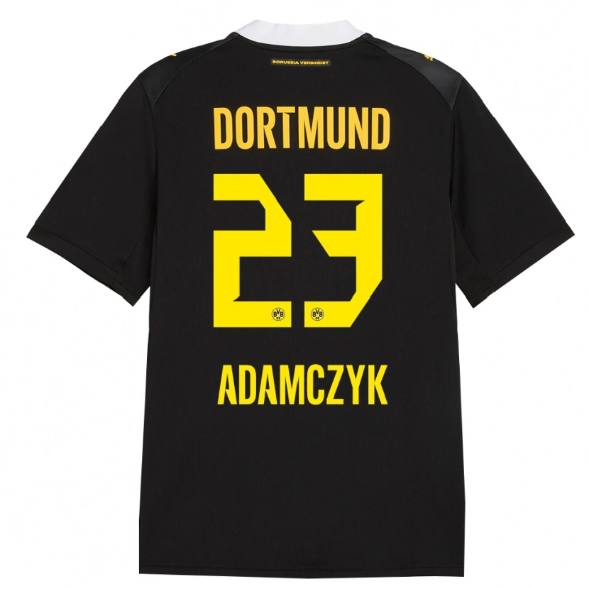 Danxen Damen Nico Adamczyk #23 Schwarz Rot Gelb Auswärtstrikot Trikot 2026/27 T-Shirt