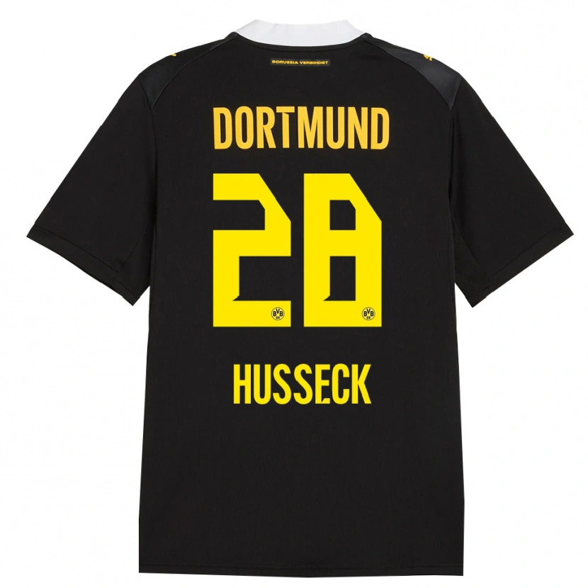 Danxen Damen Jonah Husseck #28 Schwarz Rot Gelb Auswärtstrikot Trikot 2026/27 T-Shirt