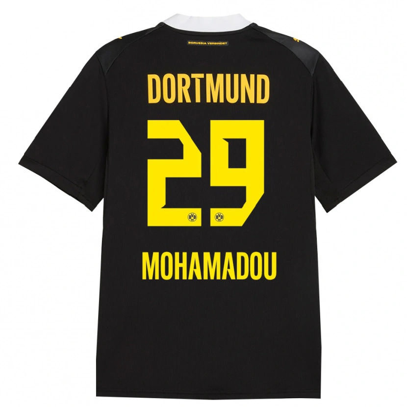 Danxen Damen Hamzath Mohamadou #29 Schwarz Rot Gelb Auswärtstrikot Trikot 2026/27 T-Shirt