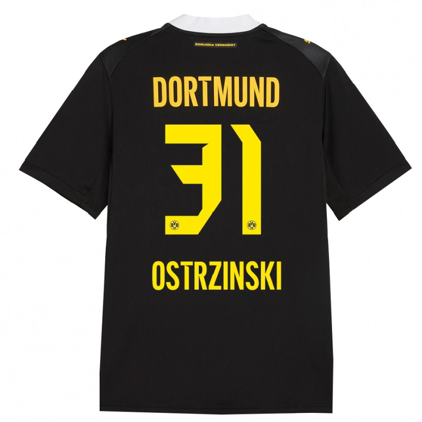 Danxen Damen Silas Ostrzinski #31 Schwarz Rot Gelb Auswärtstrikot Trikot 2026/27 T-Shirt