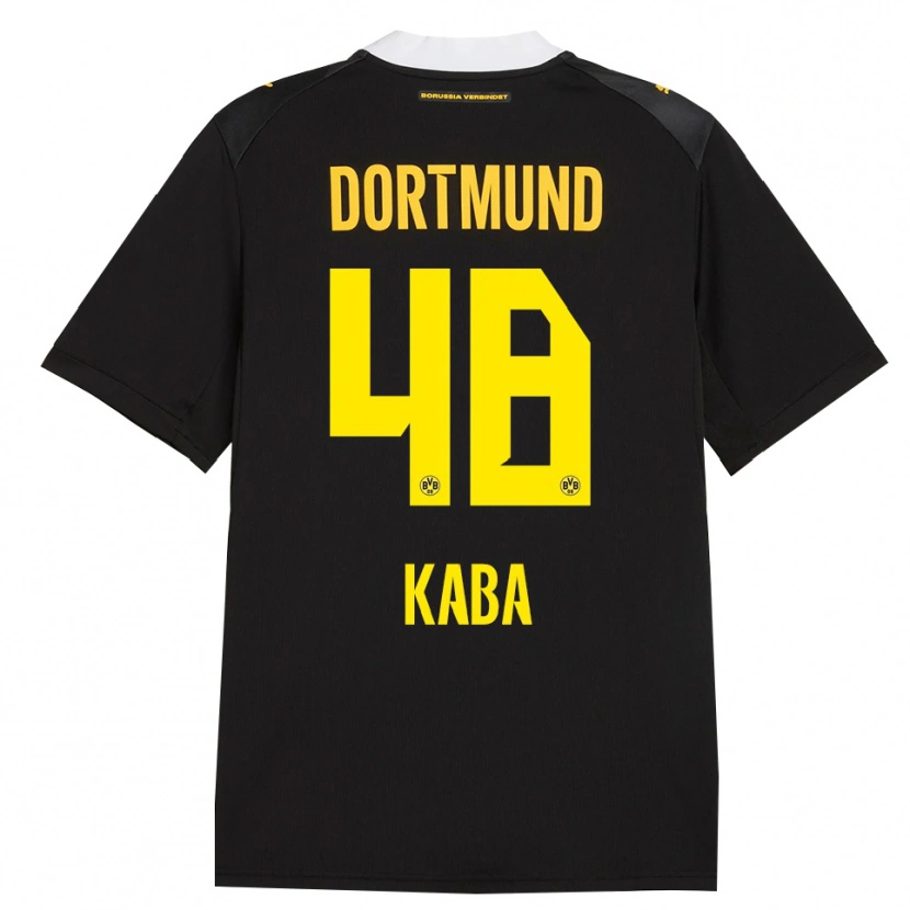 Danxen Damen Mussa Kaba #48 Schwarz Rot Gelb Auswärtstrikot Trikot 2026/27 T-Shirt