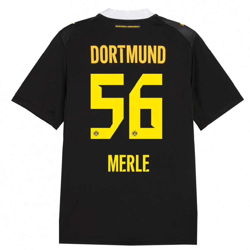 Danxen Damen Albers Merle #56 Schwarz Rot Gelb Auswärtstrikot Trikot 2026/27 T-Shirt