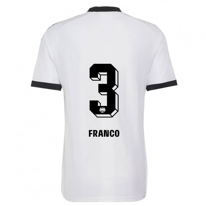 Danxen Damen Giuseppe Franco #3 Schwarz Weiß Auswärtstrikot Trikot 2026/27 T-Shirt