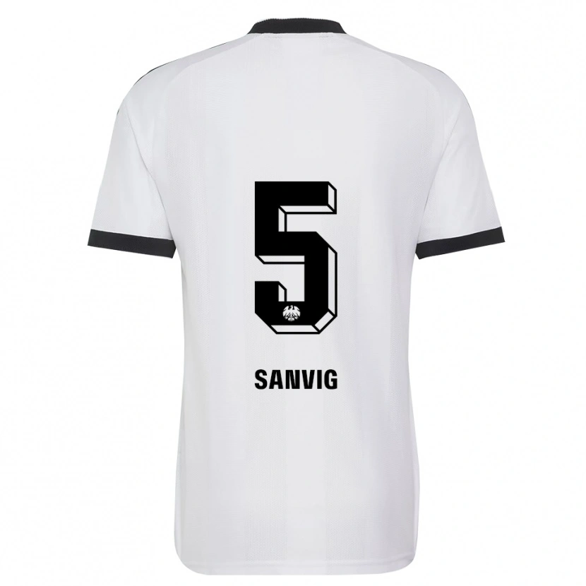 Danxen Damen Pernille Sanvig #5 Schwarz Weiß Auswärtstrikot Trikot 2026/27 T-Shirt