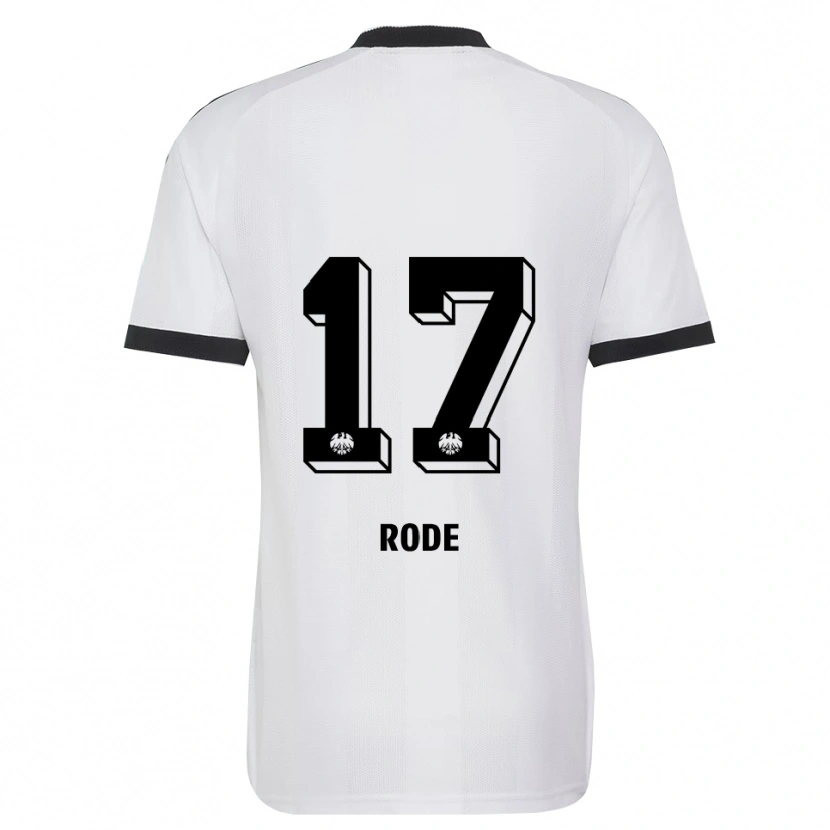 Danxen Damen Sebastian Rode #17 Schwarz Weiß Auswärtstrikot Trikot 2026/27 T-Shirt