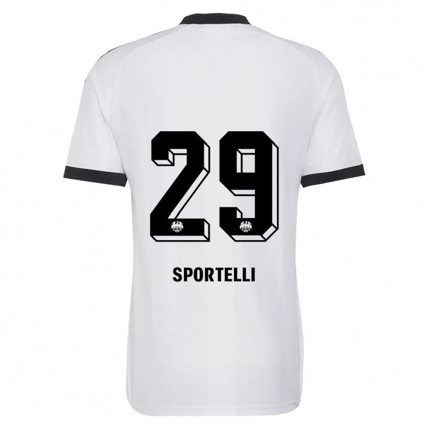 Danxen Damen Flavio Sportelli #29 Schwarz Weiß Auswärtstrikot Trikot 2026/27 T-Shirt