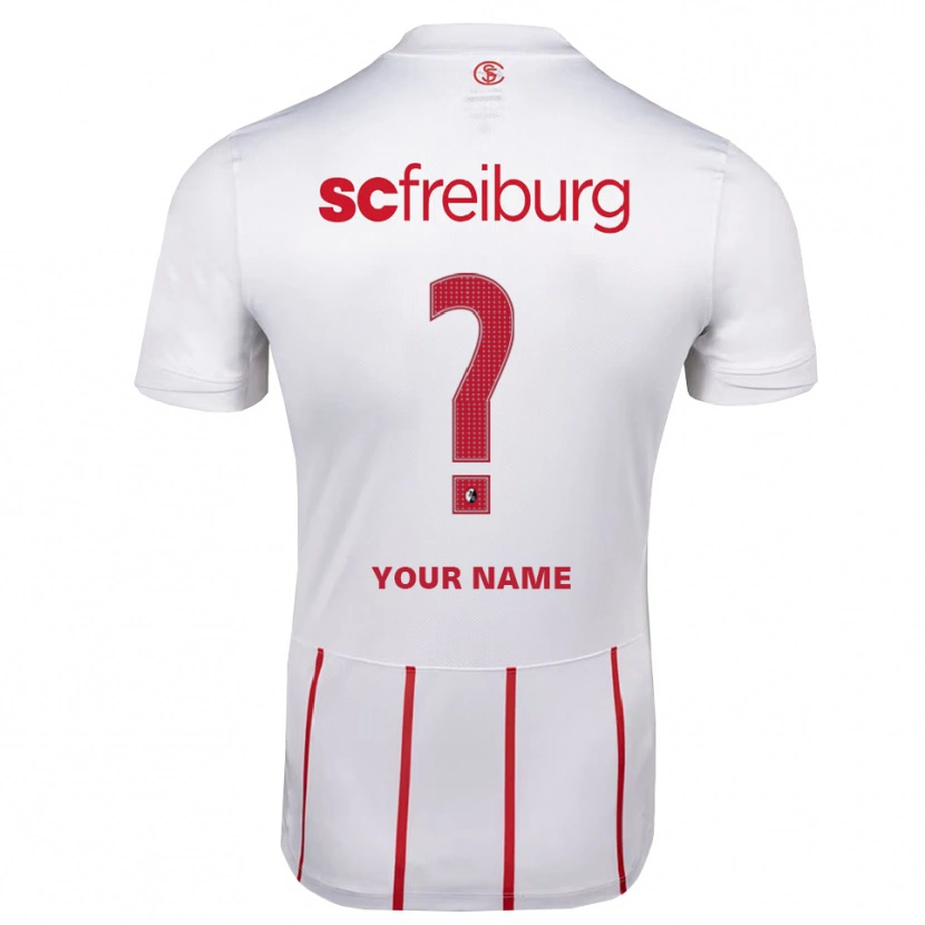 Danxen Damen Ihren Namen #0 Weiß Rot Gelb Auswärtstrikot Trikot 2026/27 T-Shirt
