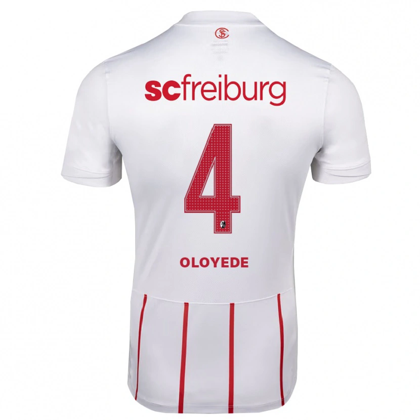 Danxen Damen Sebastian Oloyede #4 Weiß Rot Gelb Auswärtstrikot Trikot 2026/27 T-Shirt