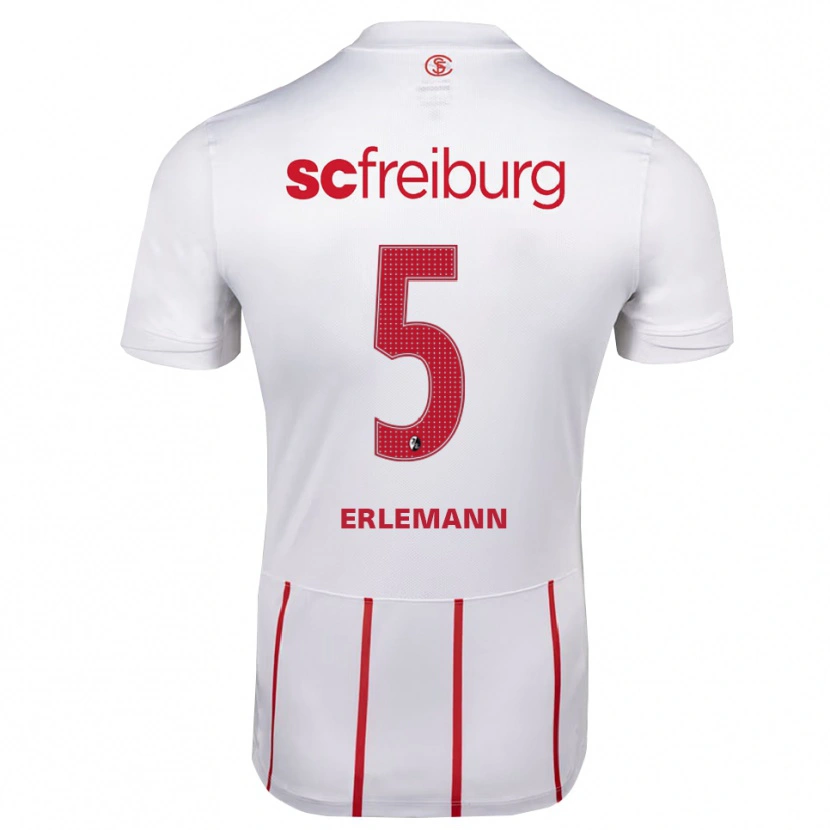 Danxen Damen Linus Erlemann #5 Weiß Rot Gelb Auswärtstrikot Trikot 2026/27 T-Shirt