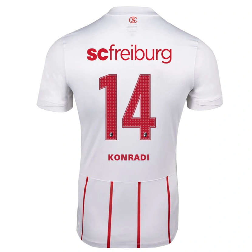 Danxen Damen Lennart Konradi #14 Weiß Rot Gelb Auswärtstrikot Trikot 2026/27 T-Shirt