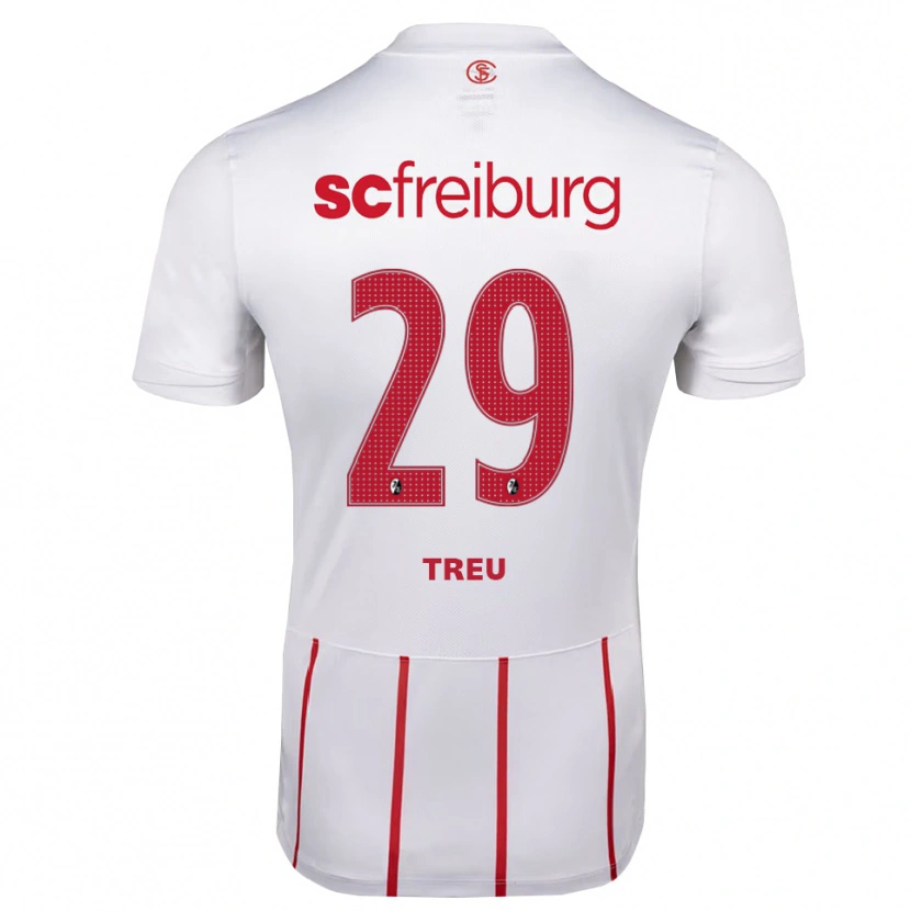 Danxen Damen Philipp Treu #29 Weiß Rot Gelb Auswärtstrikot Trikot 2026/27 T-Shirt