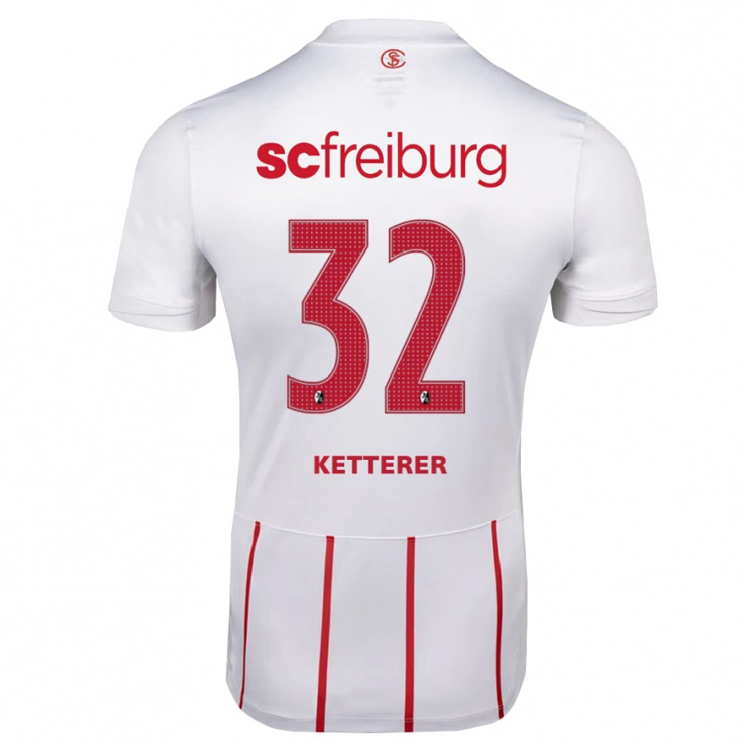 Danxen Damen Ashley Ketterer #32 Weiß Rot Gelb Auswärtstrikot Trikot 2026/27 T-Shirt