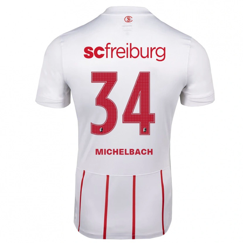 Danxen Damen Kilian Michelbach #34 Weiß Rot Gelb Auswärtstrikot Trikot 2026/27 T-Shirt