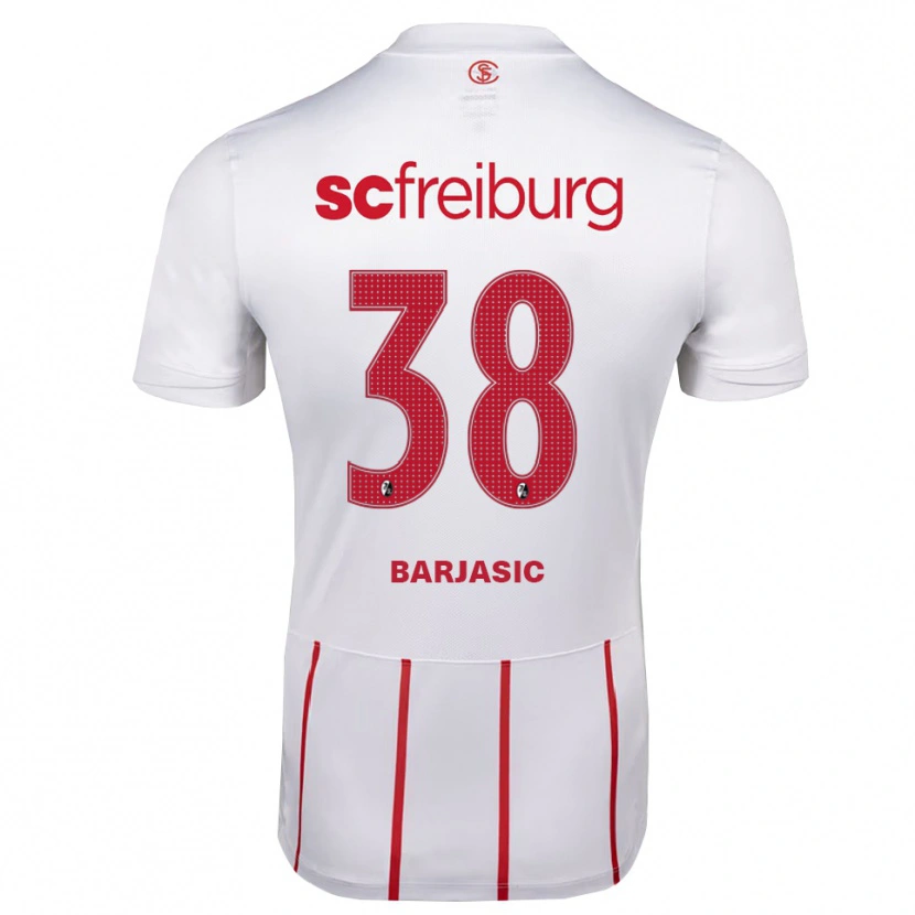 Danxen Damen Josip Barjasic #38 Weiß Rot Gelb Auswärtstrikot Trikot 2026/27 T-Shirt