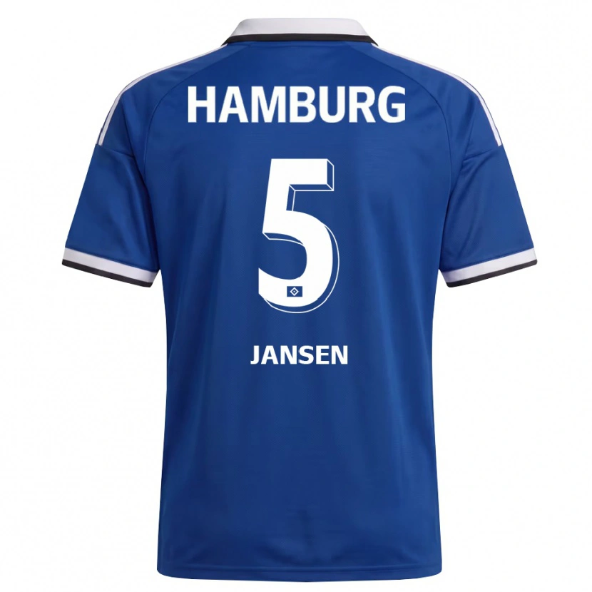 Danxen Damen Marcell Jansen #5 Weiß Blau Auswärtstrikot Trikot 2026/27 T-Shirt