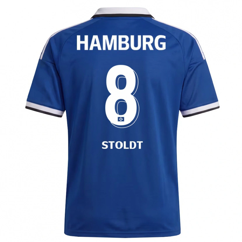 Danxen Damen Svea Stoldt #8 Weiß Blau Auswärtstrikot Trikot 2026/27 T-Shirt