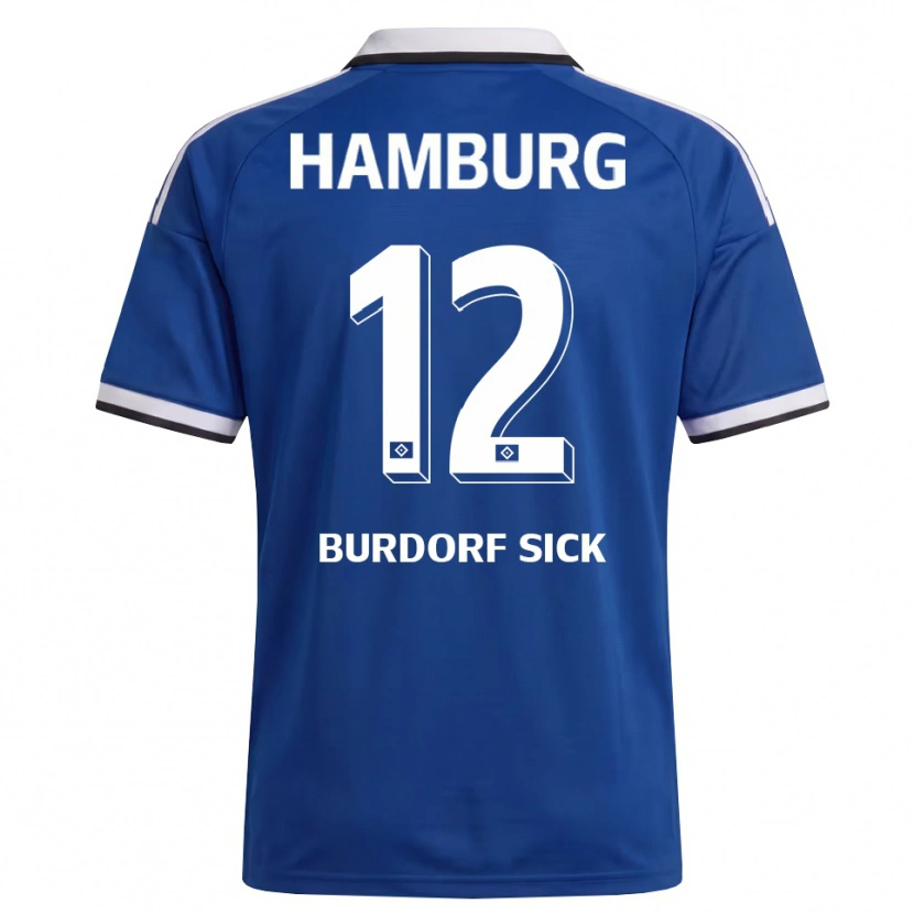 Danxen Damen Emma Burdorf-Sick #12 Weiß Blau Auswärtstrikot Trikot 2026/27 T-Shirt