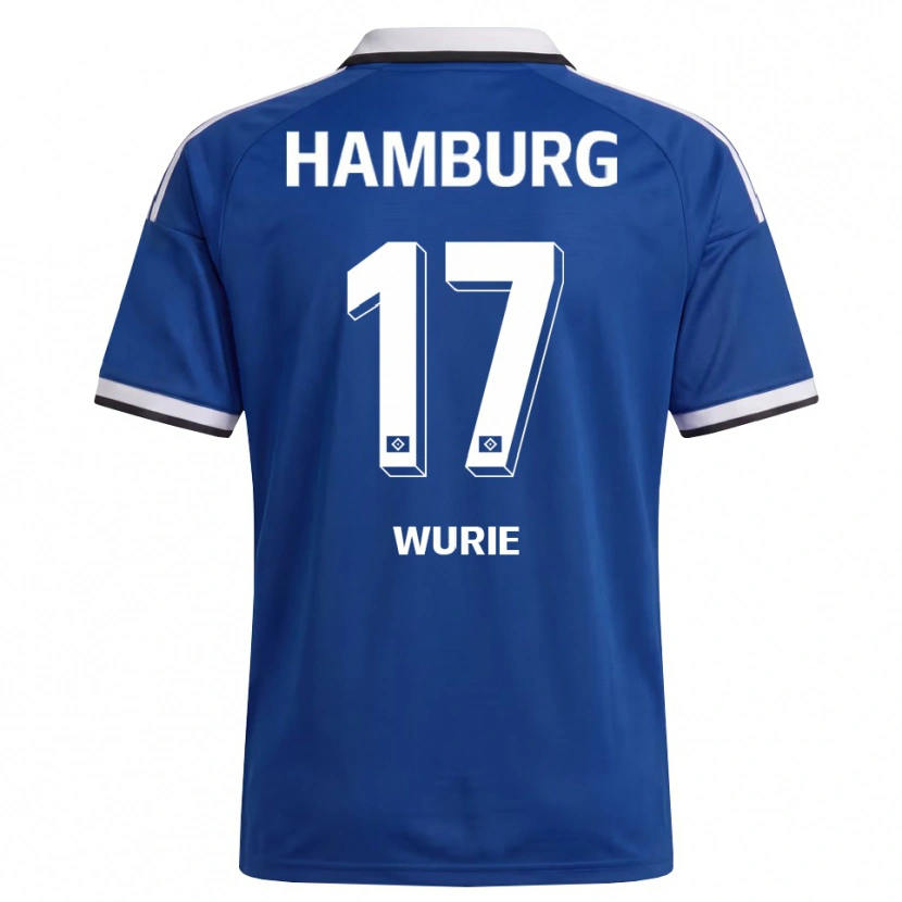 Danxen Damen David Wurie #17 Weiß Blau Auswärtstrikot Trikot 2026/27 T-Shirt