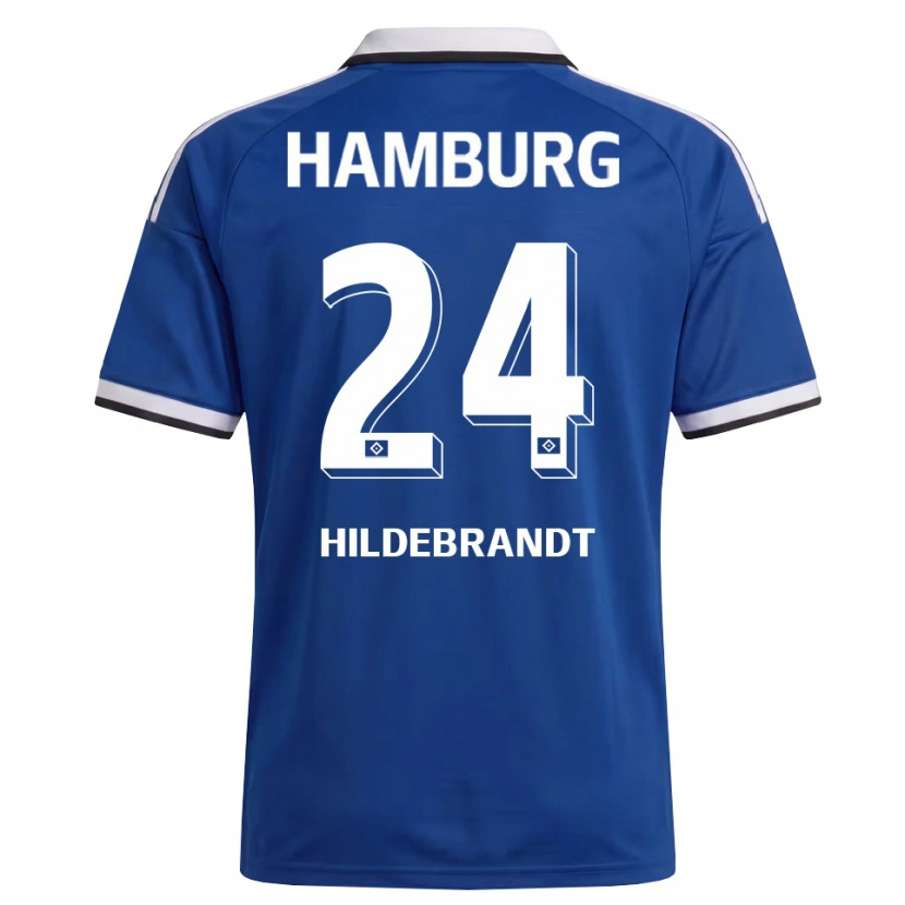 Danxen Damen Tjark Hildebrandt #24 Weiß Blau Auswärtstrikot Trikot 2026/27 T-Shirt