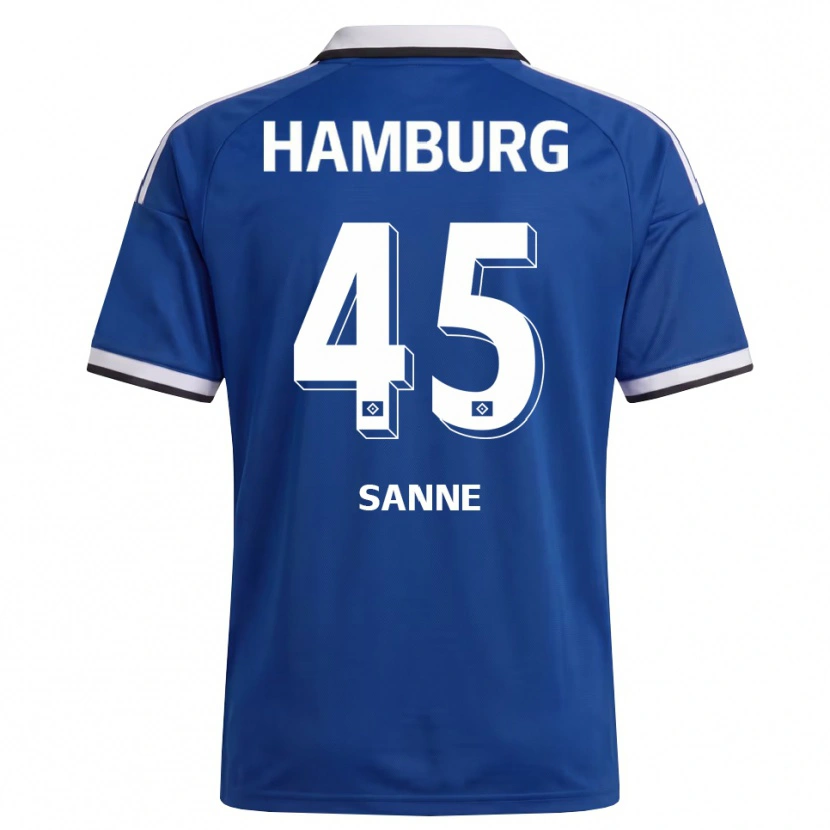 Danxen Damen Tom Sanne #45 Weiß Blau Auswärtstrikot Trikot 2026/27 T-Shirt