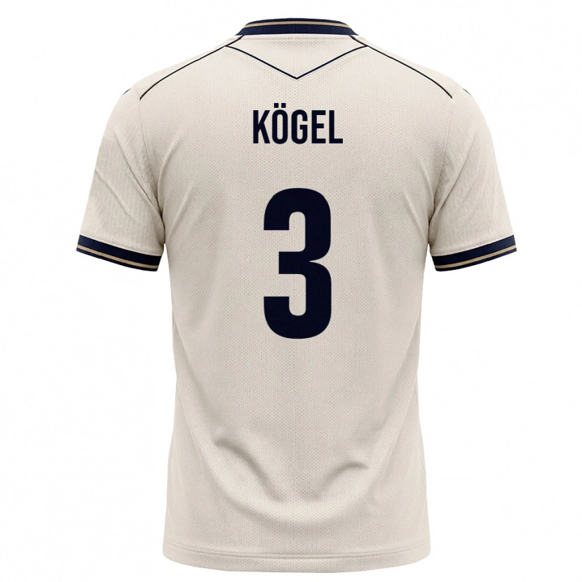 Danxen Damen Elias Kögel #3 Creme Tiefblau Auswärtstrikot Trikot 2026/27 T-Shirt